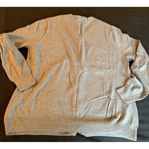 Merona Womens Size XXLarge Grey Cardigan With Sequin Shoulders - Picture 9 of 10